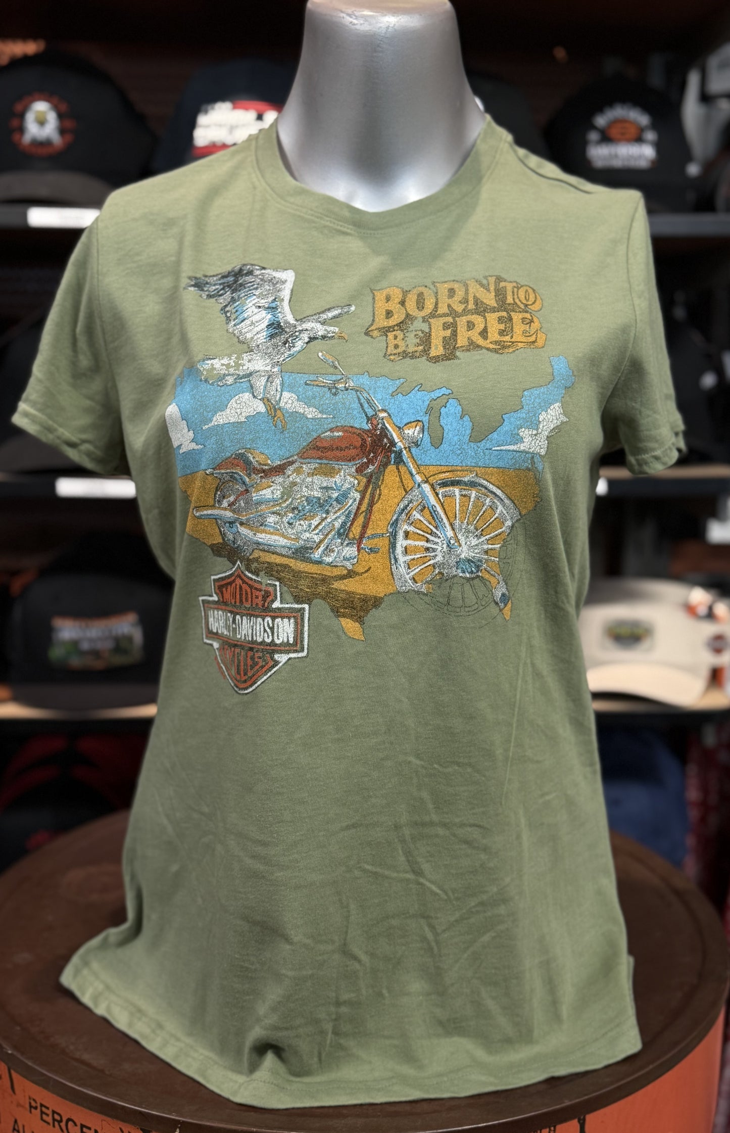 Dealer Born to be Free Women's Short Sleeve