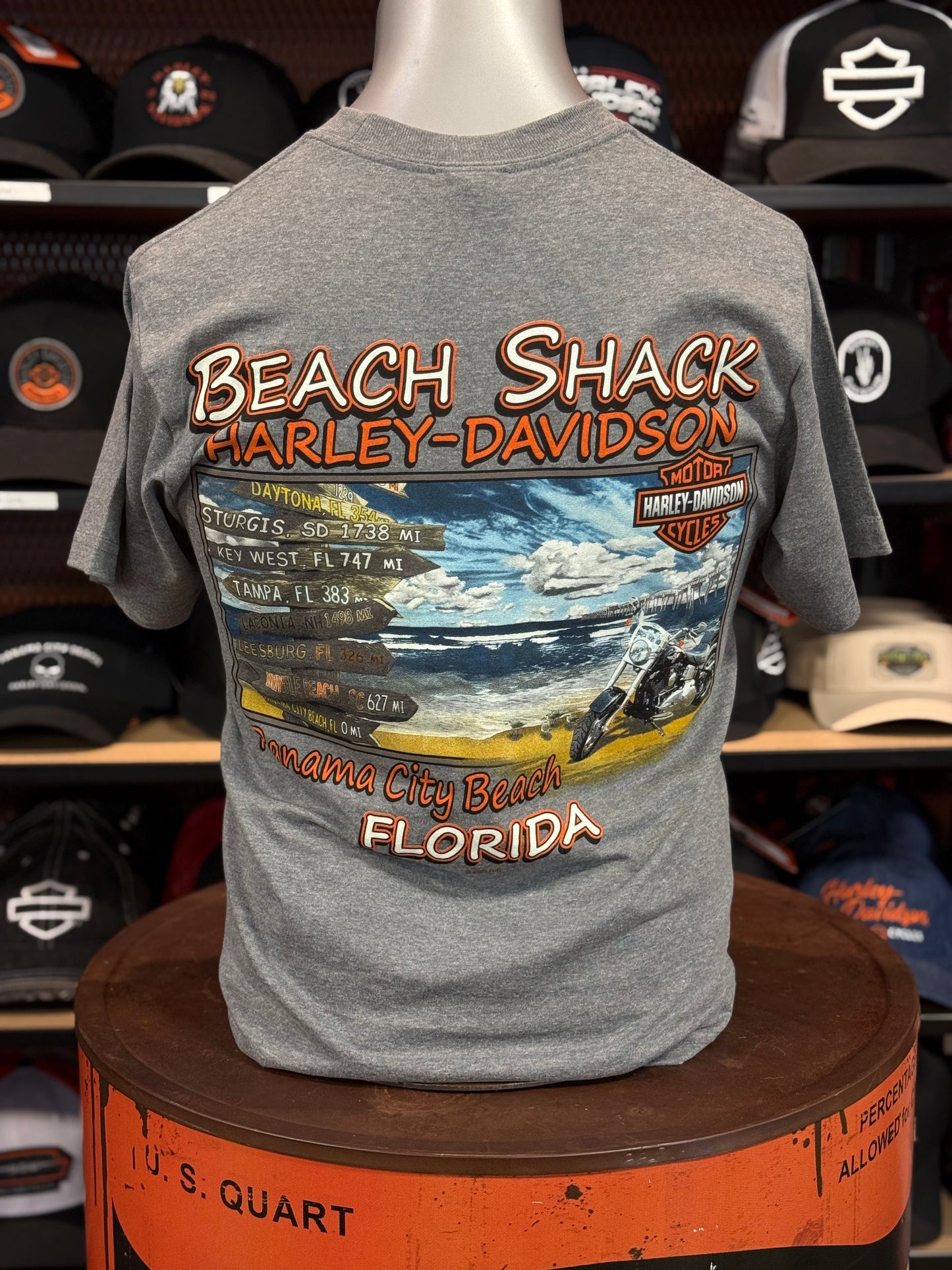 Beach Shack Short Sleeve Banner Eagle Tee