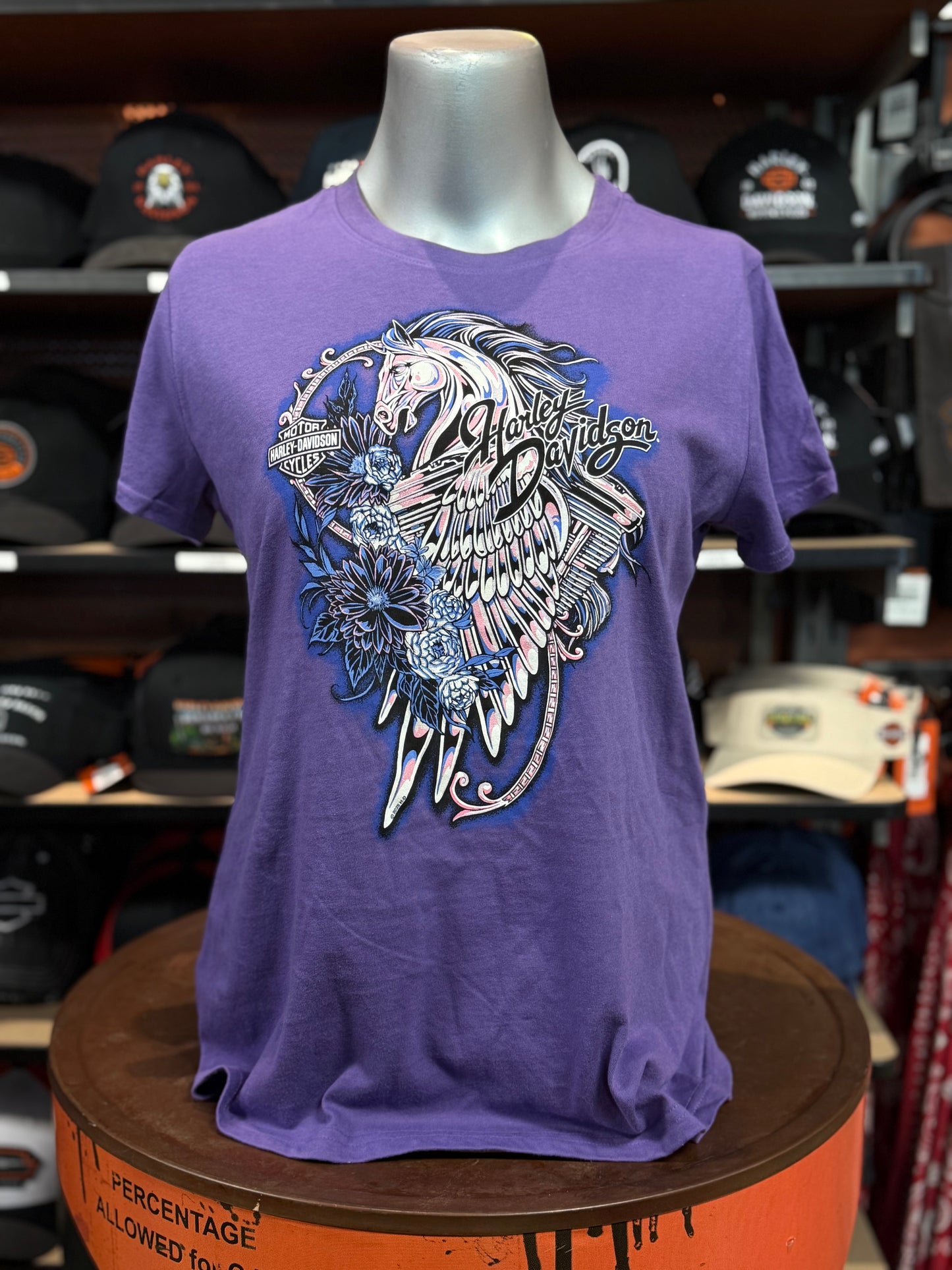Dealer Flowering Pegasus Women's Short Sleeve