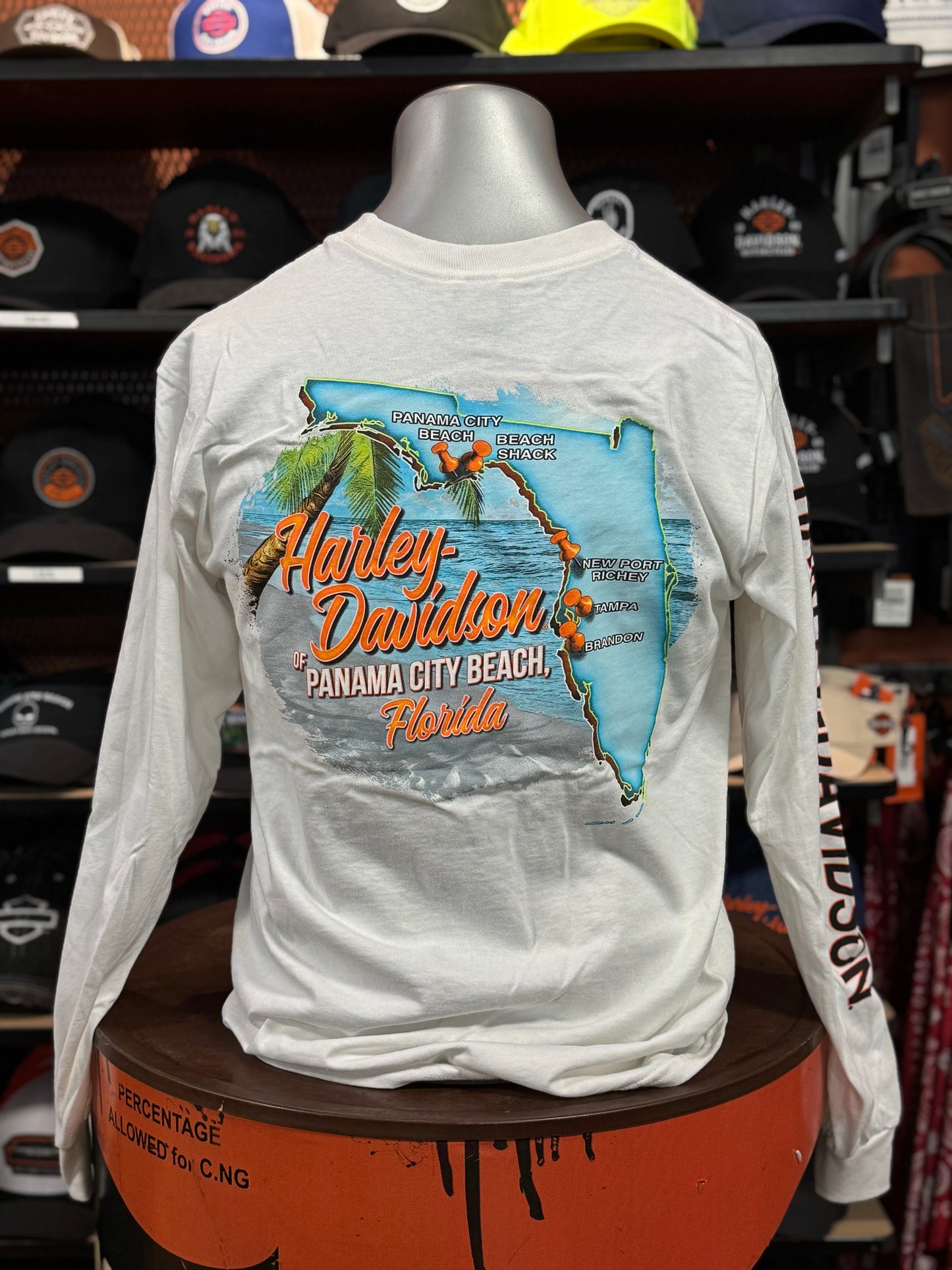 Dealer B&S on White Men's Long Sleeve