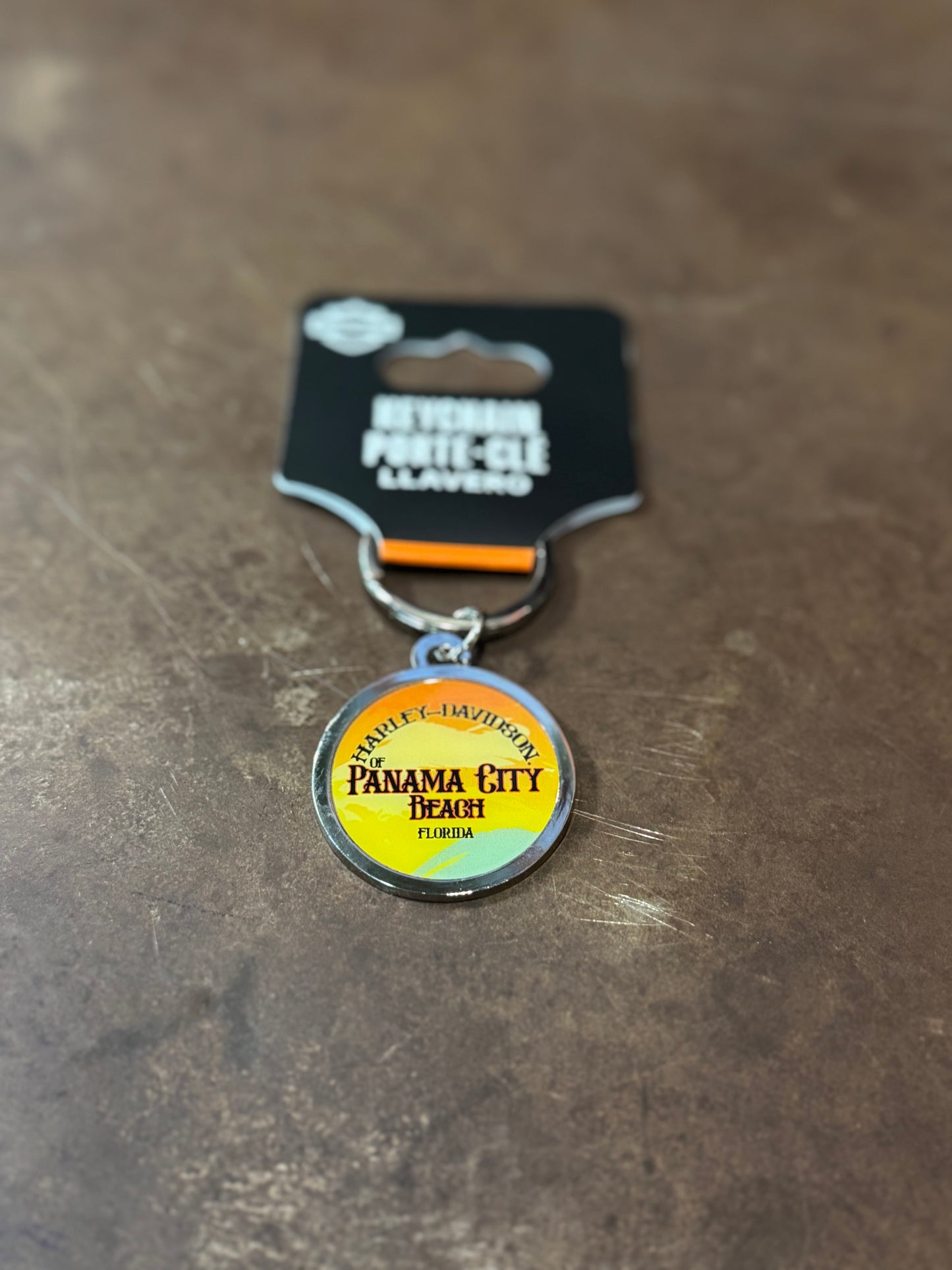 HD Dealer Sunset Round Key Chain