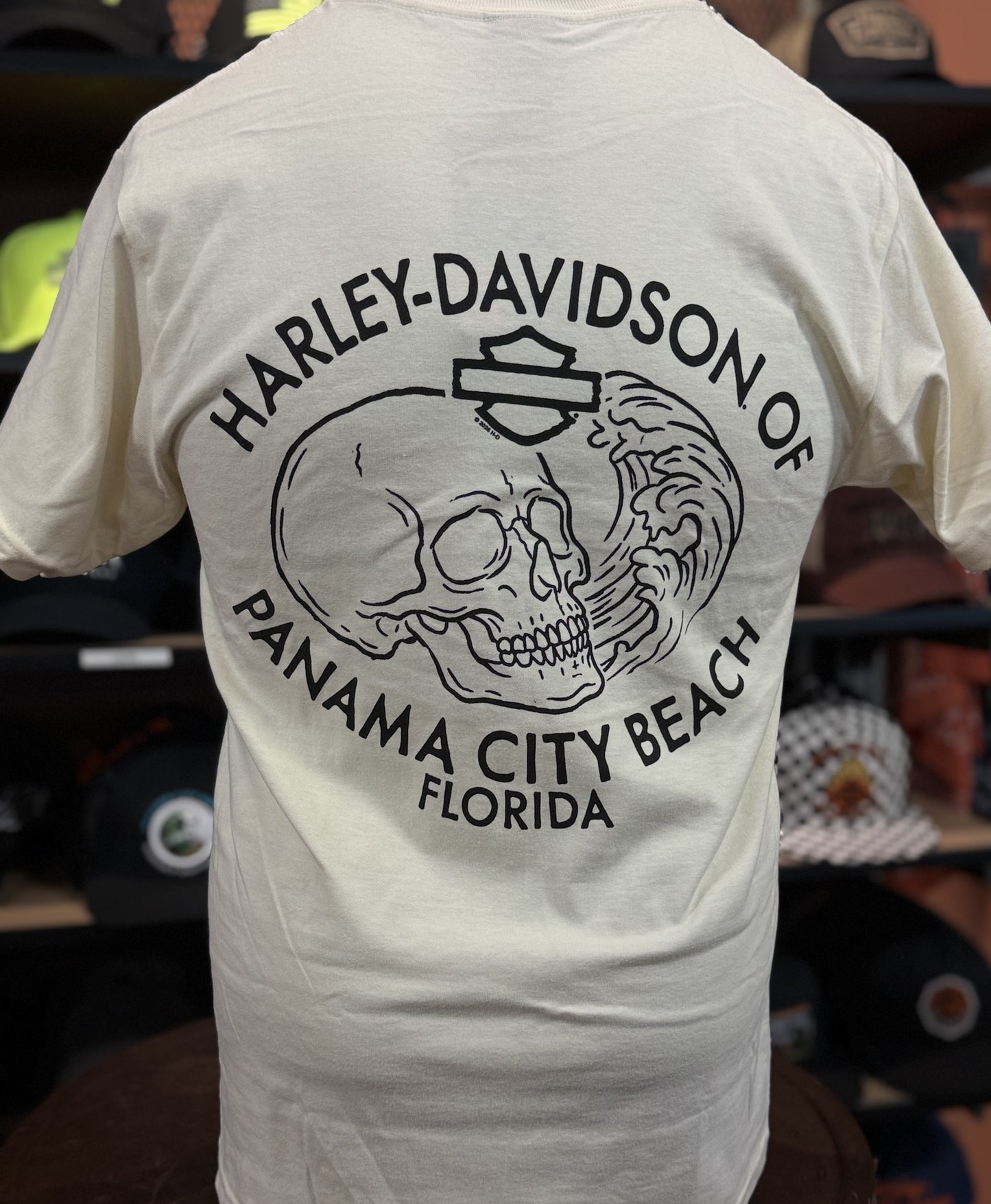 Dealer One Line Tee in Antique White