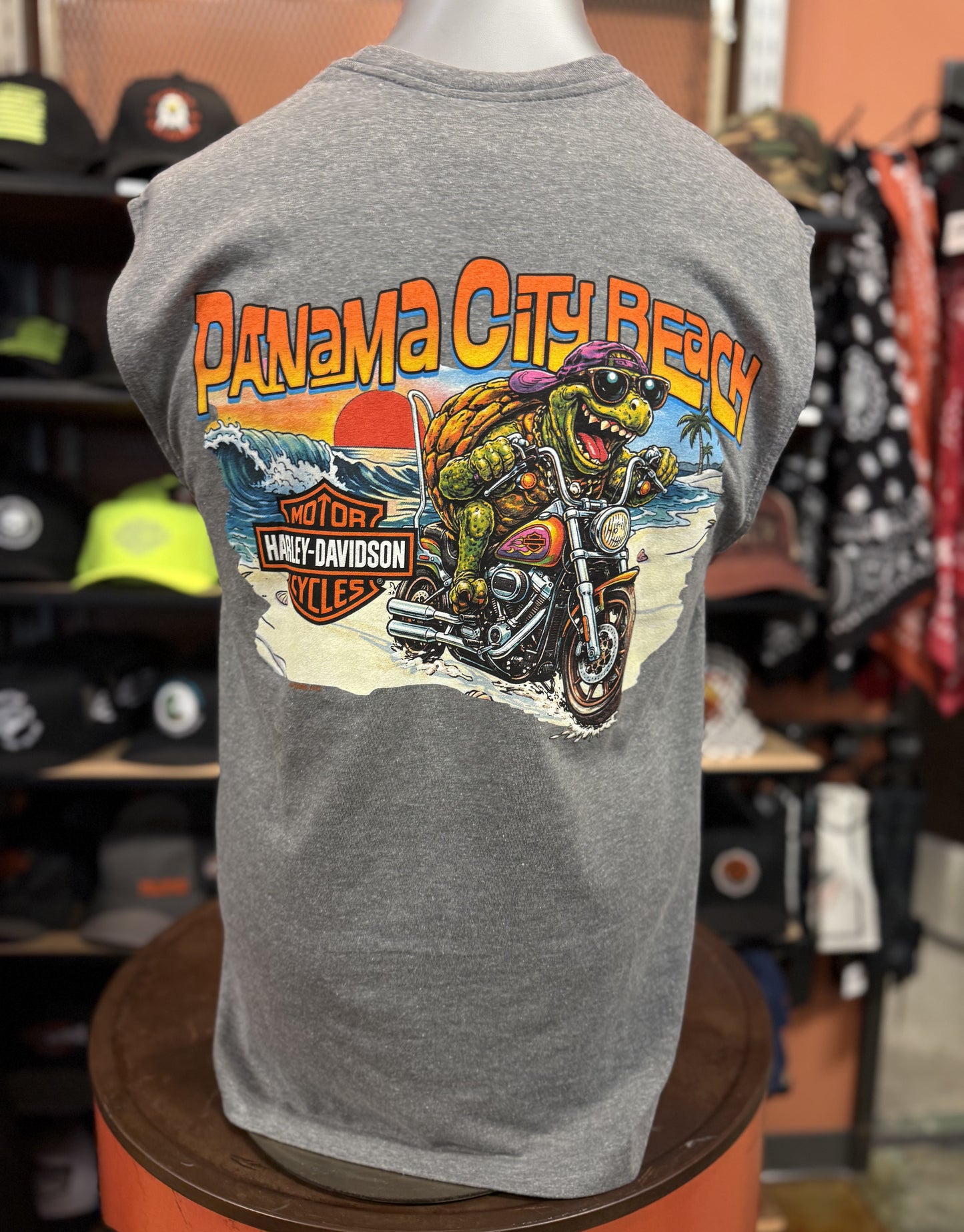 Dealer Turtle Fink Sleeveless Tee in Medium Grey