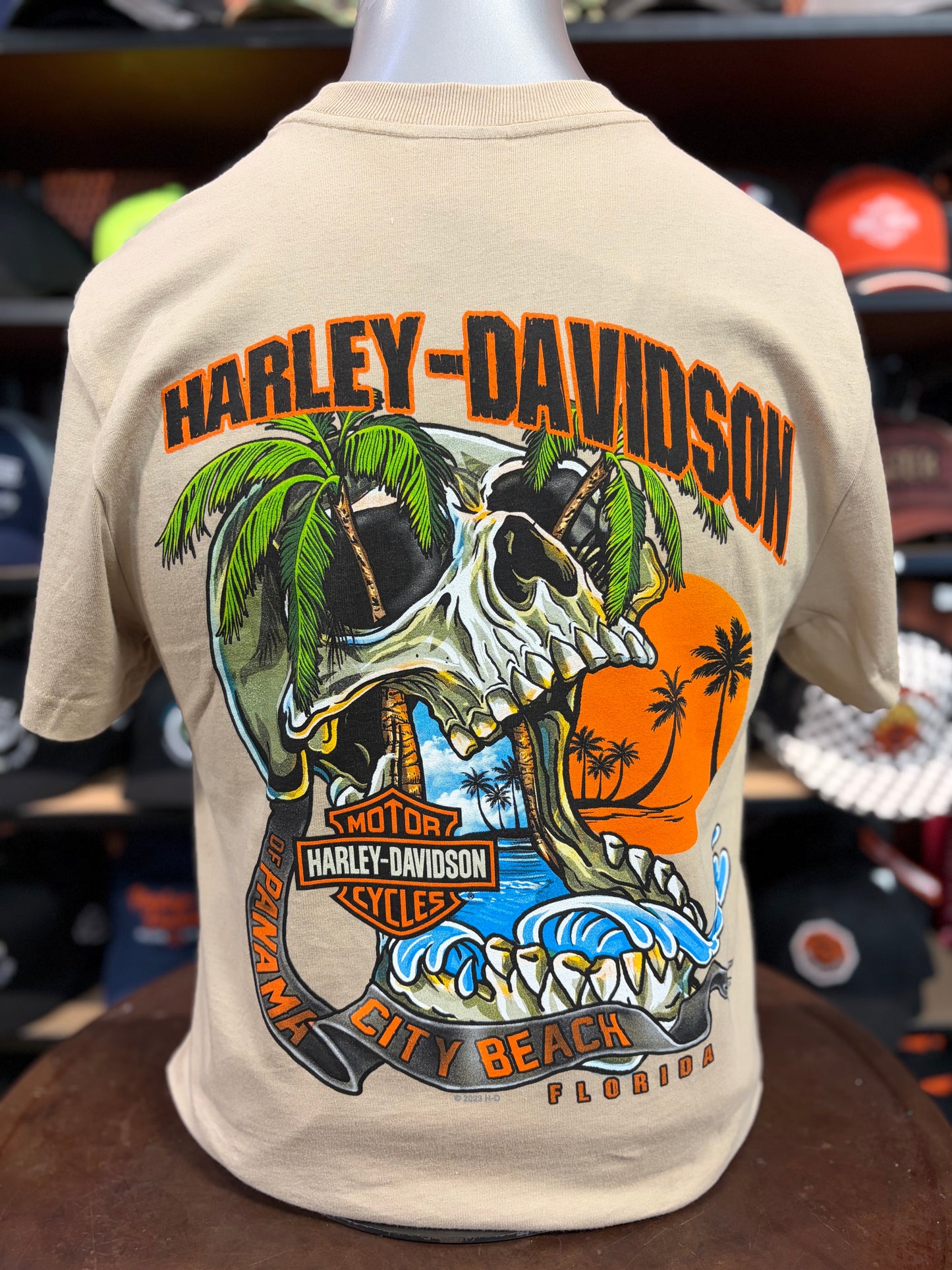 Dealer Men's Wave Skull Short Sleeve in White Pepper