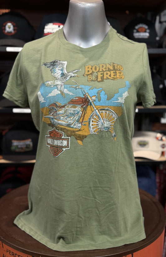 Dealer Born to be Free Women's Short Sleeve