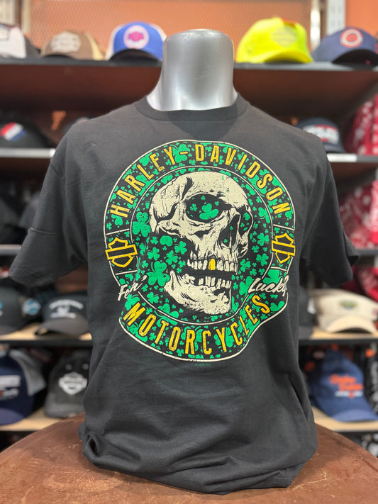 Dealer Short Sleeve Shamrock Skull Tee