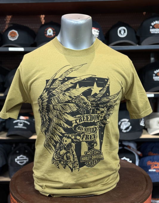 Beach Shack Men's Freedom Eagle Short Sleeve