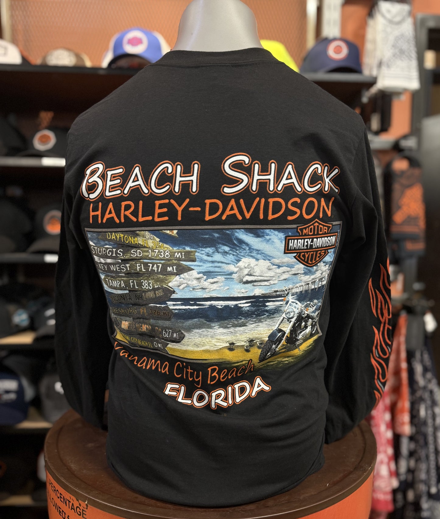 Beach Shack Flame Piston Long Sleeve