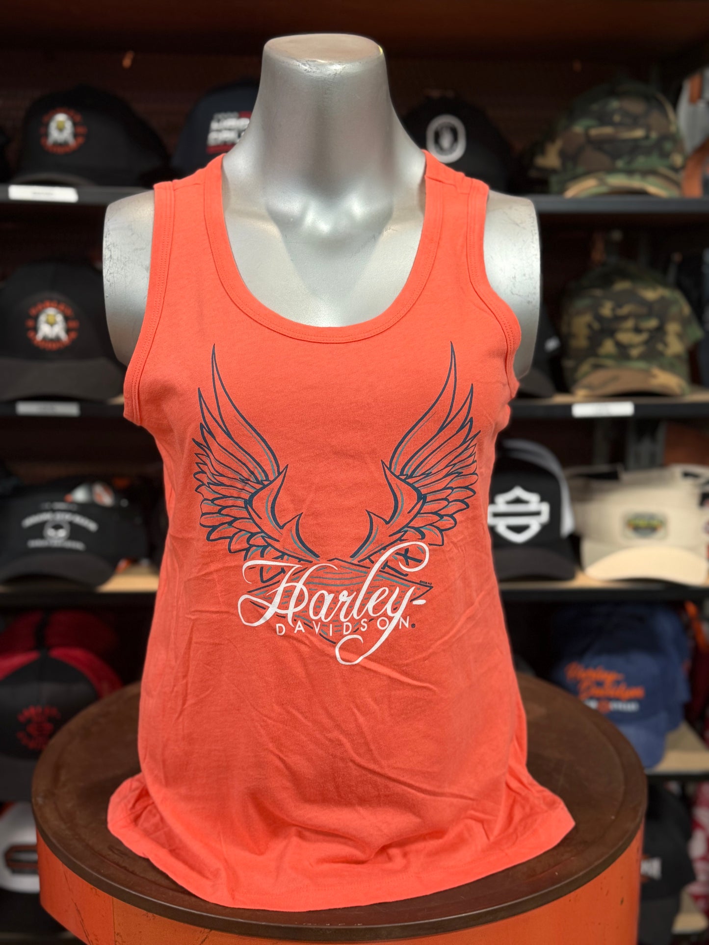 Dealer Women's Pin Stripe Wings Tank Top