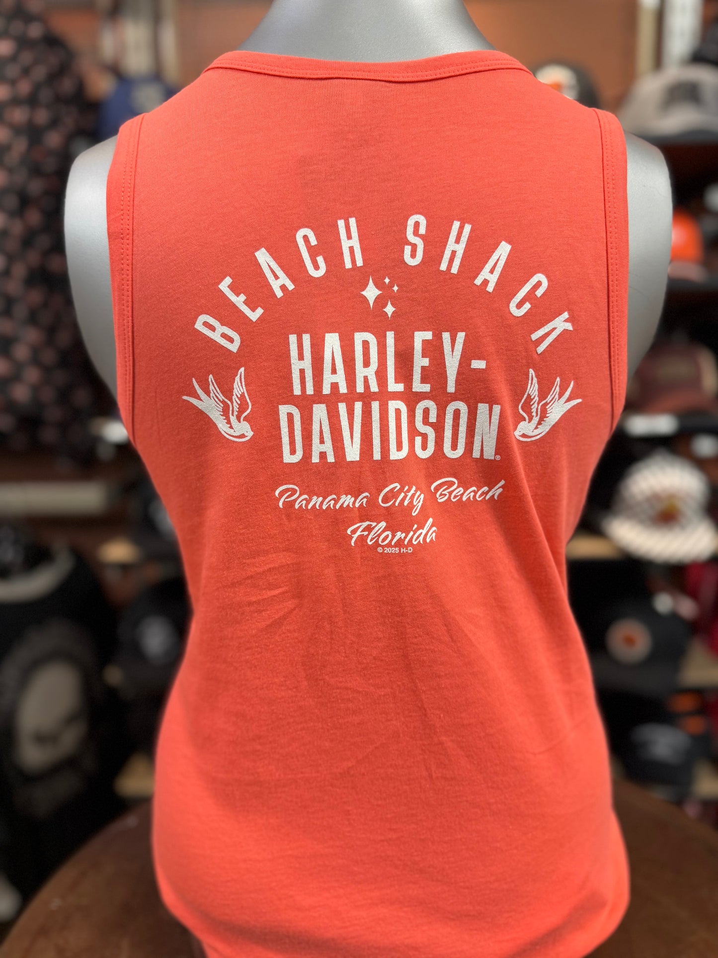 Beach Shack Women's Stripe Wings Tank Top