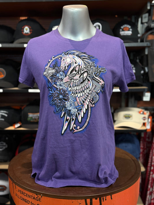 Dealer Flowering Pegasus Women's Short Sleeve