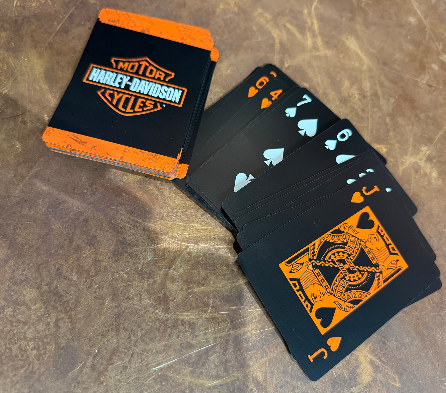 Harley-Davidson® Bar & Shield Plastic Playing Cards