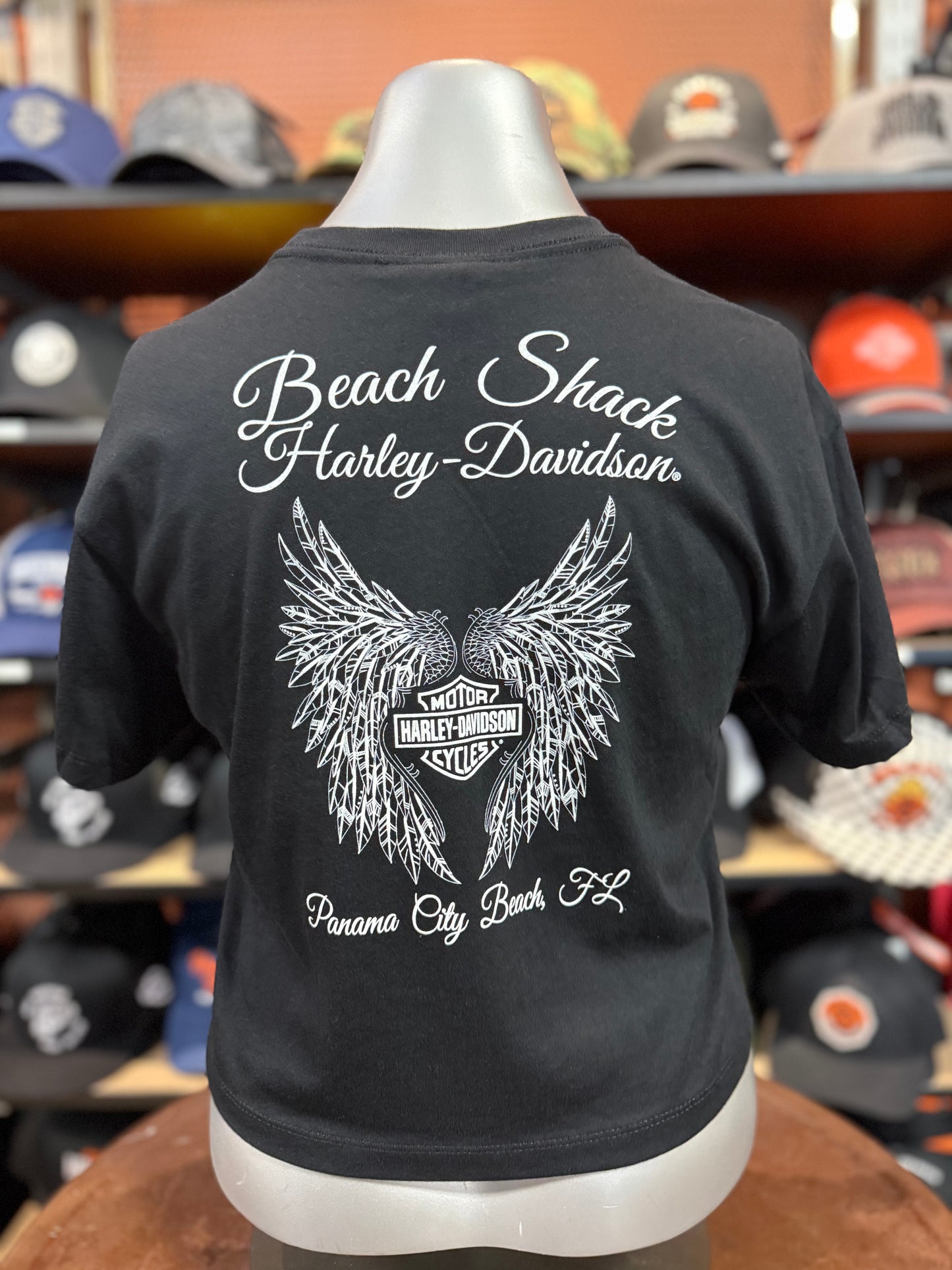 Beach Shack Women's Petal Short Sleeve Crop Tee