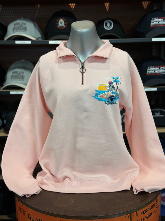 Dealer Women 1/4 Soft Pink Pull over