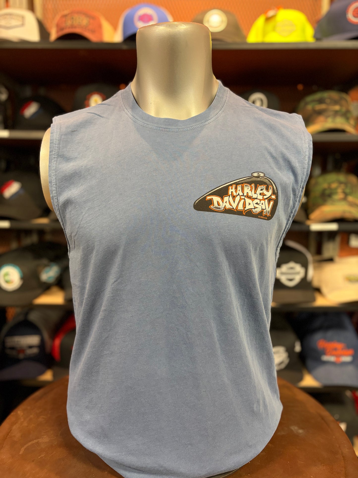 Beach Shack Sleeveless Skull Cap Tee