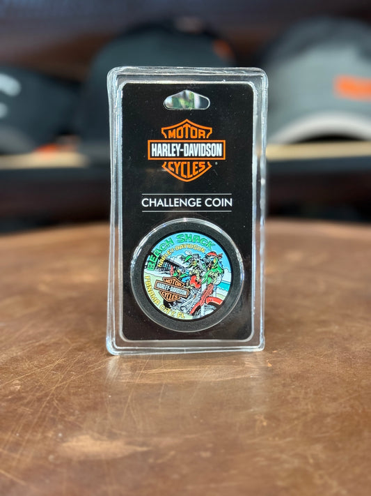 Beach Shack Parrot Challenge Coin