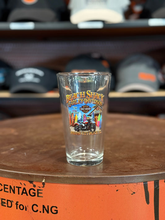 Beach Shack Surfboard Pint Glass