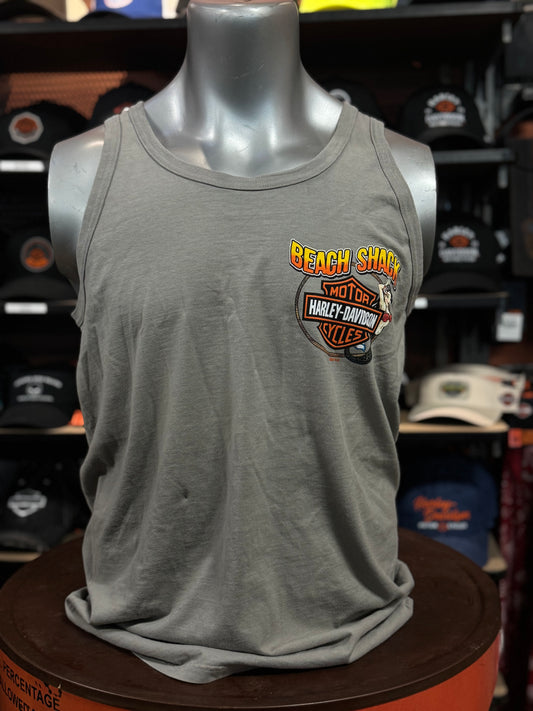 Beach Shack Men's Ball Drop Concrete Sleeveless
