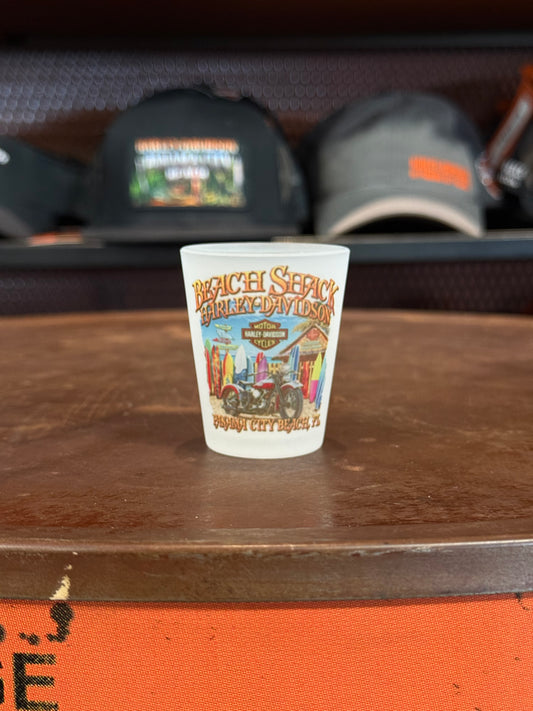 Beach Shack Surfboard Frosted Shot Glass