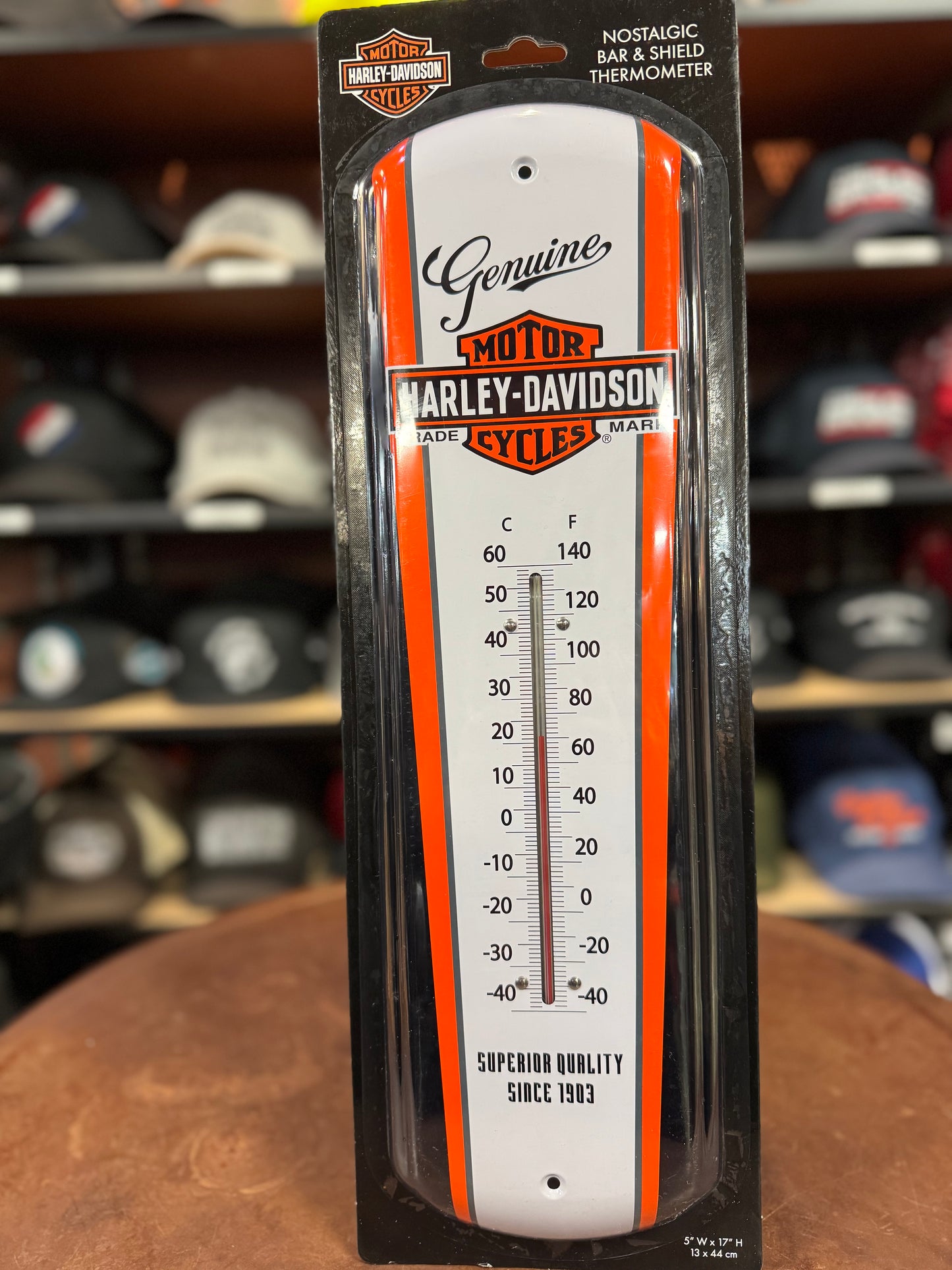 Harley-Davidson® Nostalgic B&S Tin Thermometer