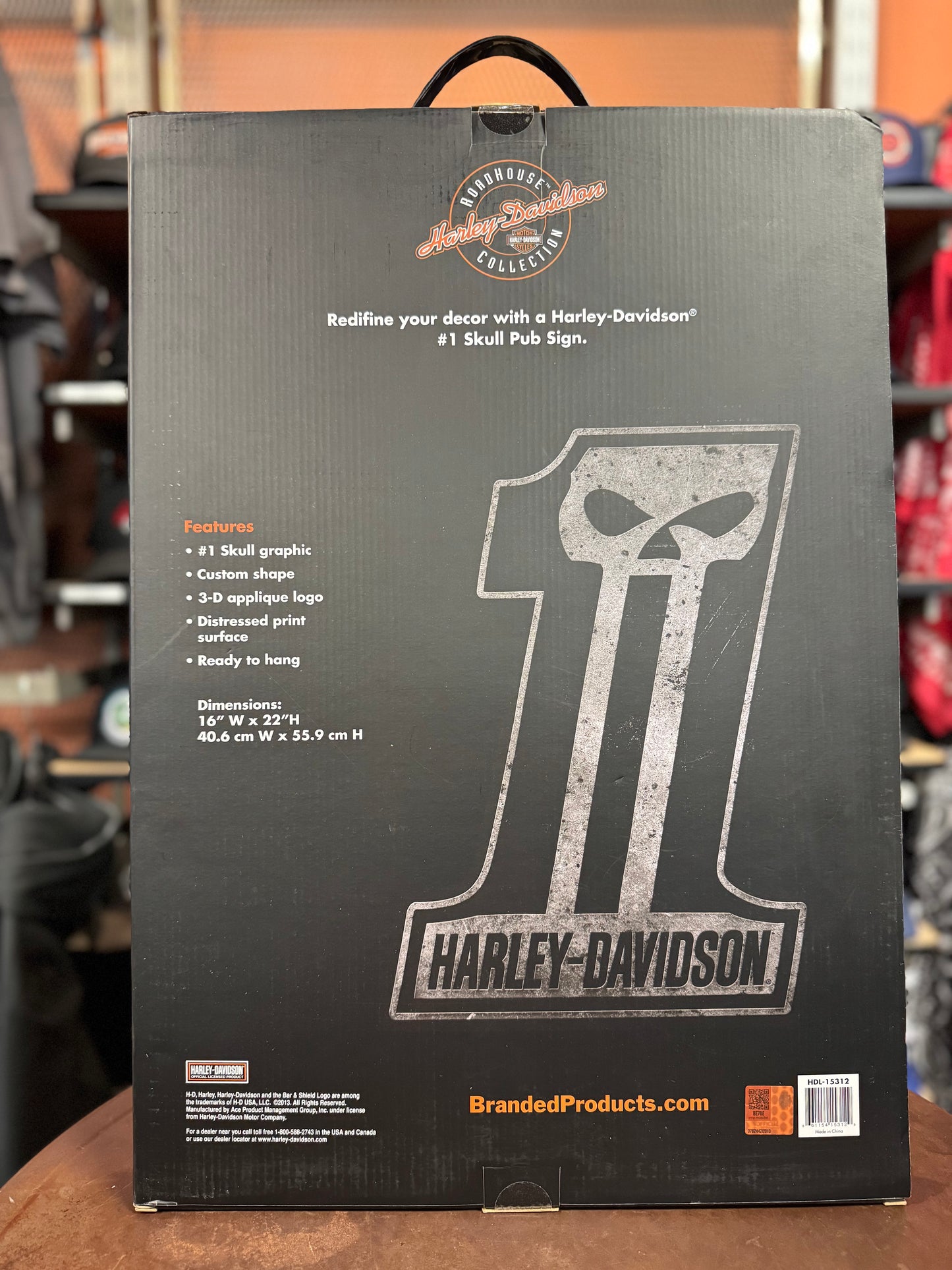 Harley-Davidson® #1 Skull Pub Sign