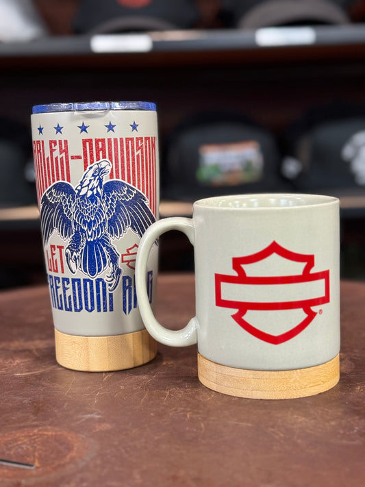 Harley-Davidson® 1970s Eagle Mug/Travel Mug Set