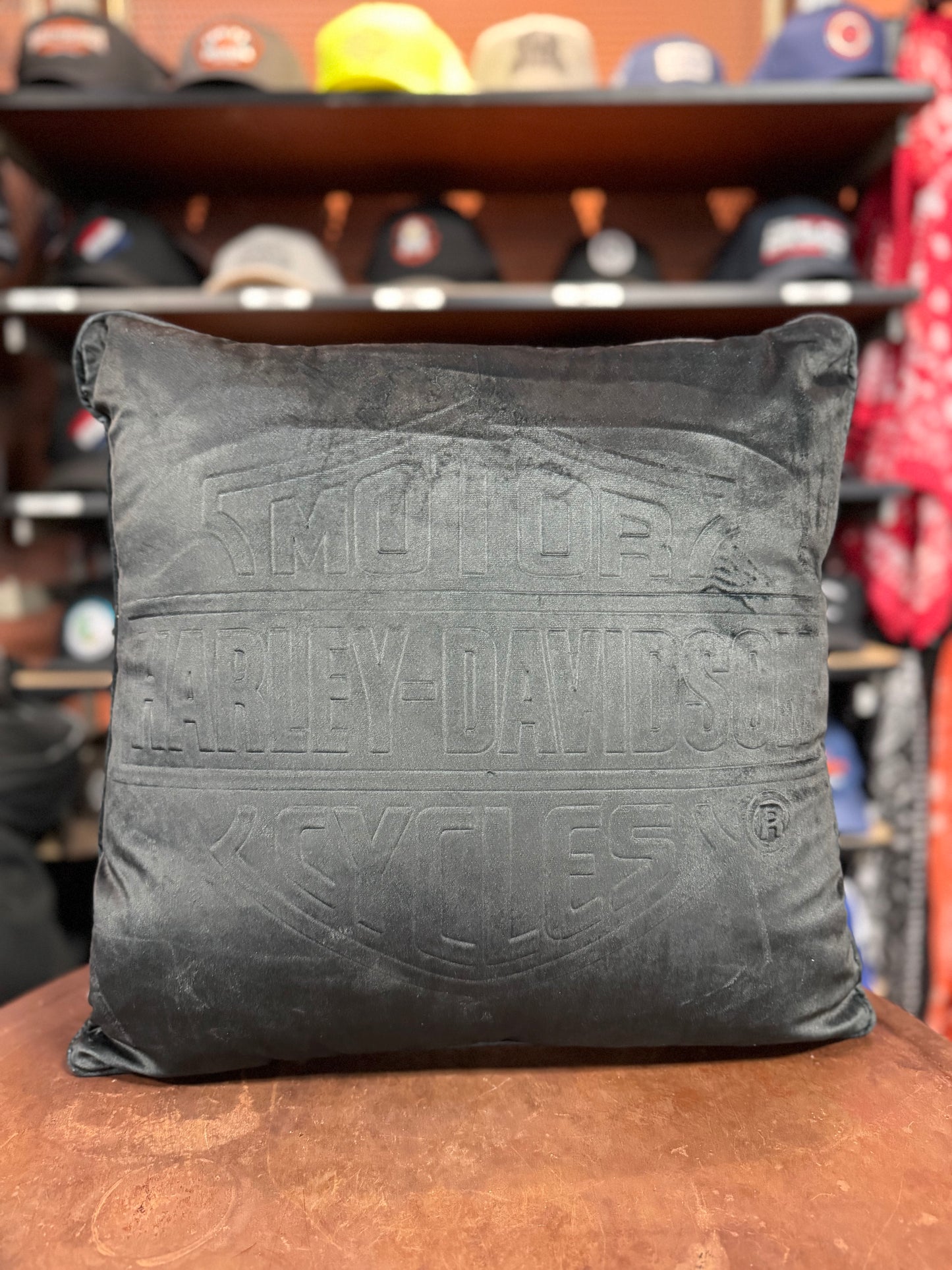 Harley-Davidson® B&S Flames Pillow