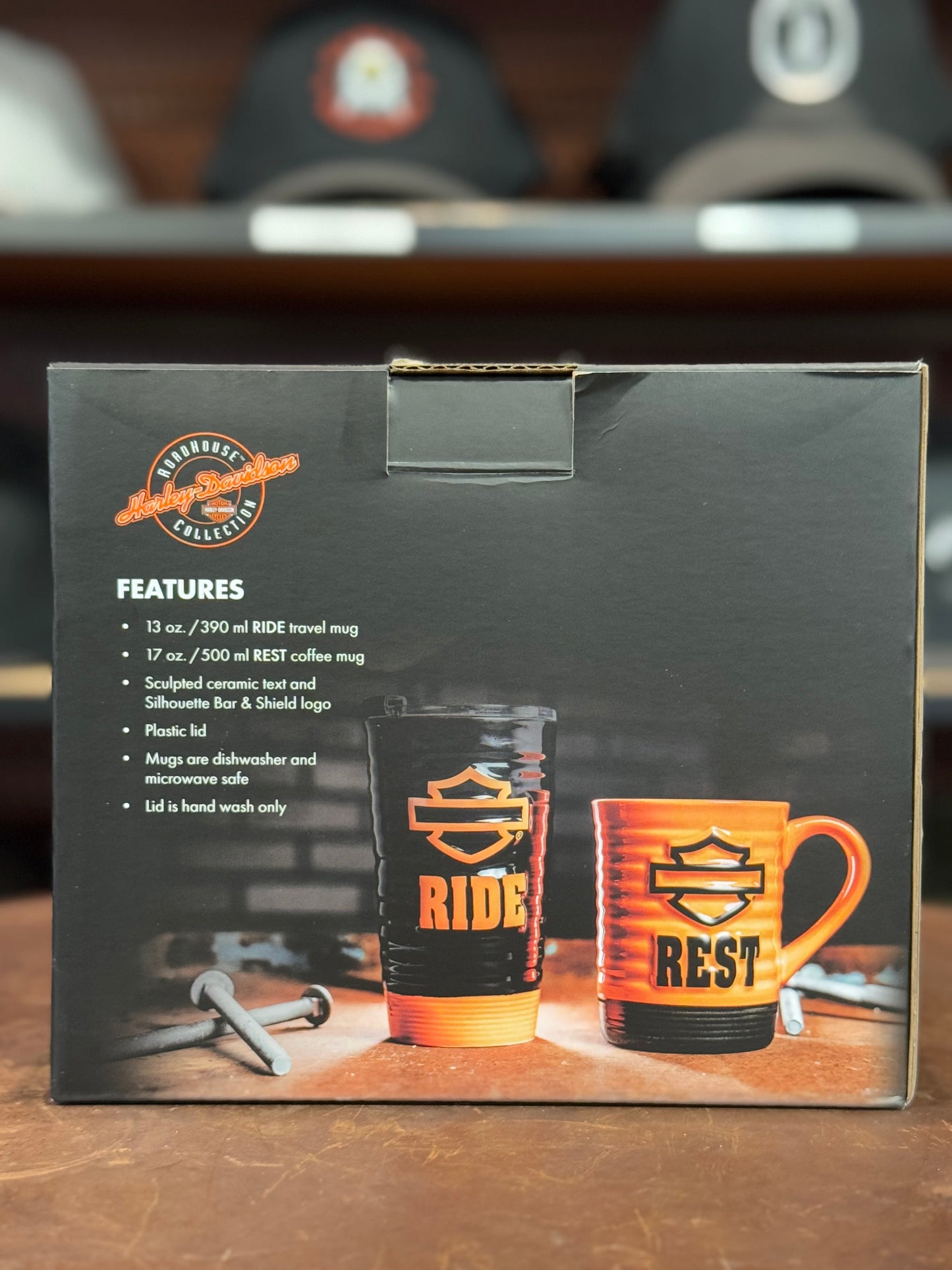 Harley-Davidson® Ride & Rest Travel/Coffee Mug Set