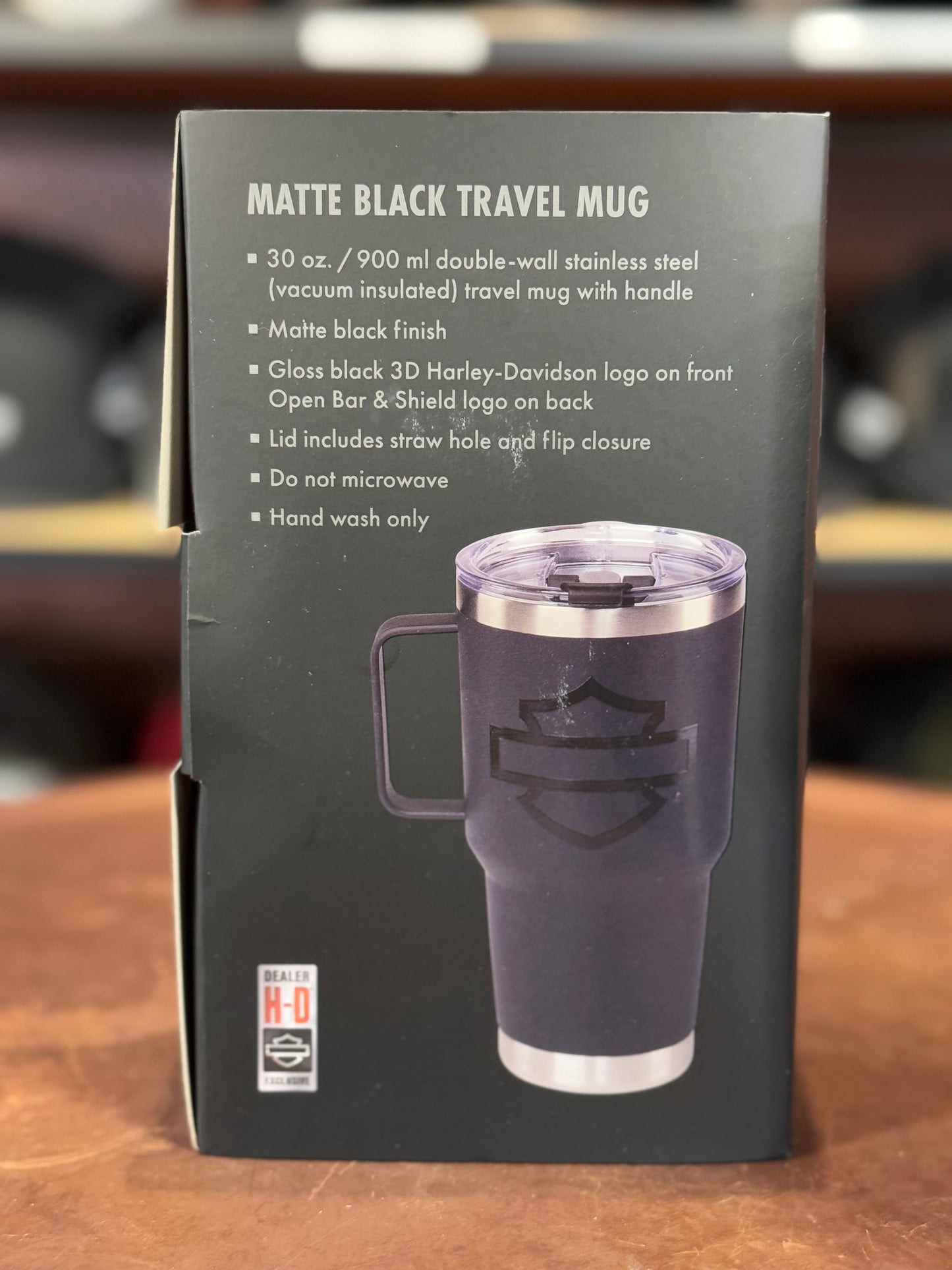 Harley-Davidson® Matte Black Travel Mug