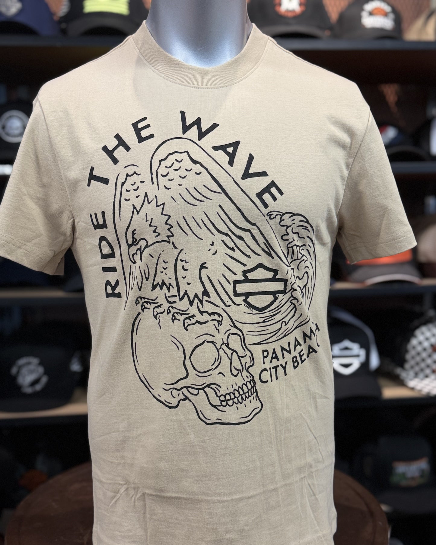 Dealer One Line Tee in White Pepper