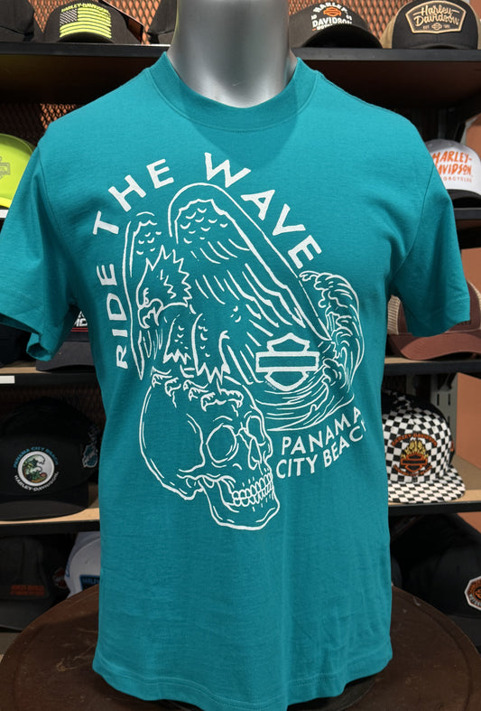 Dealer One Line Tee in Tropical Green