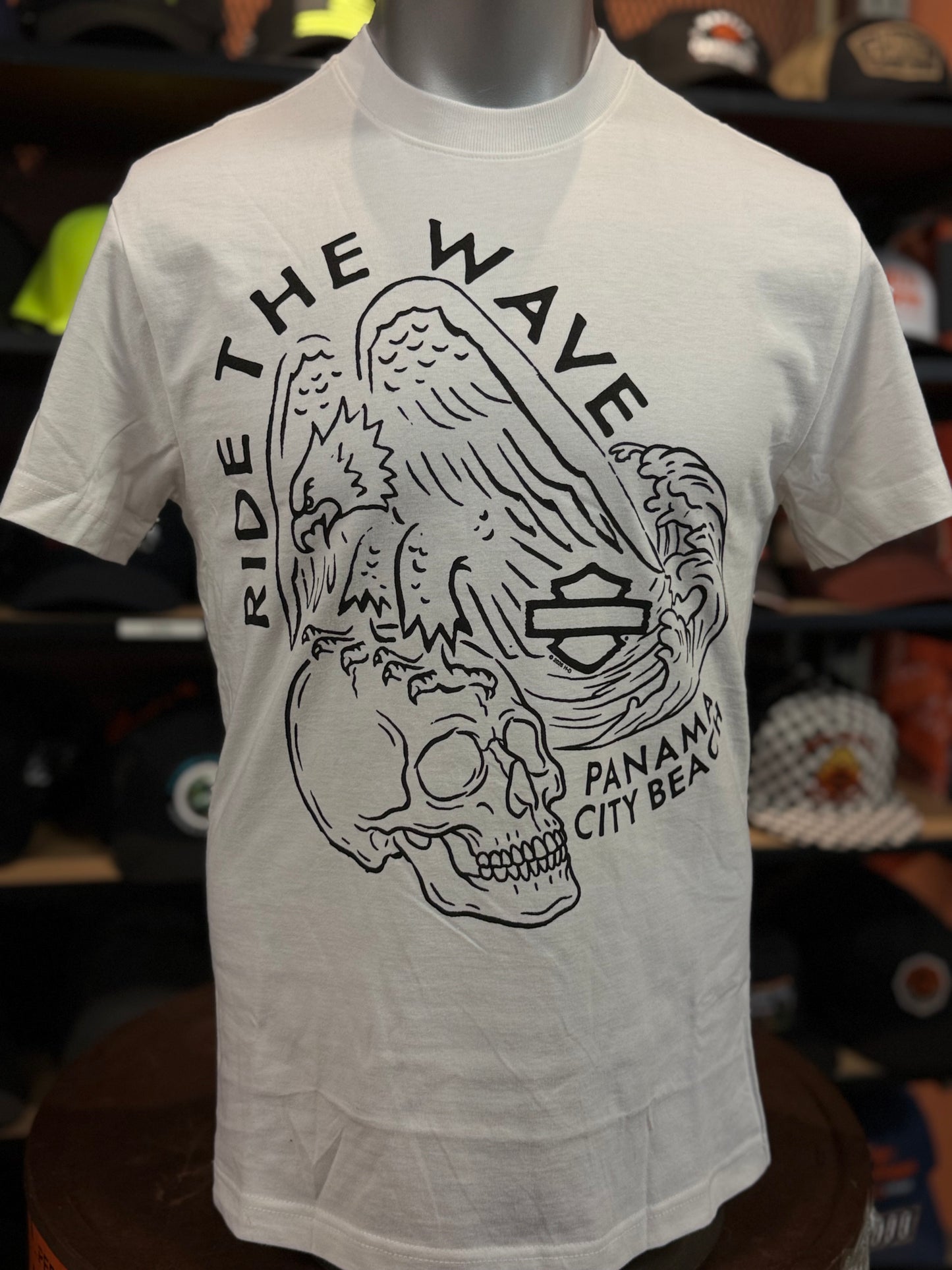 Dealer One Line Tee in Bright White