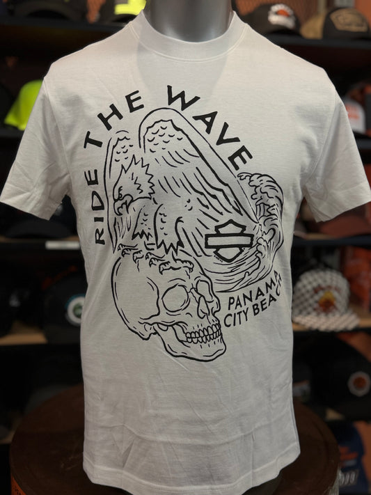 Dealer One Line Tee in Bright White