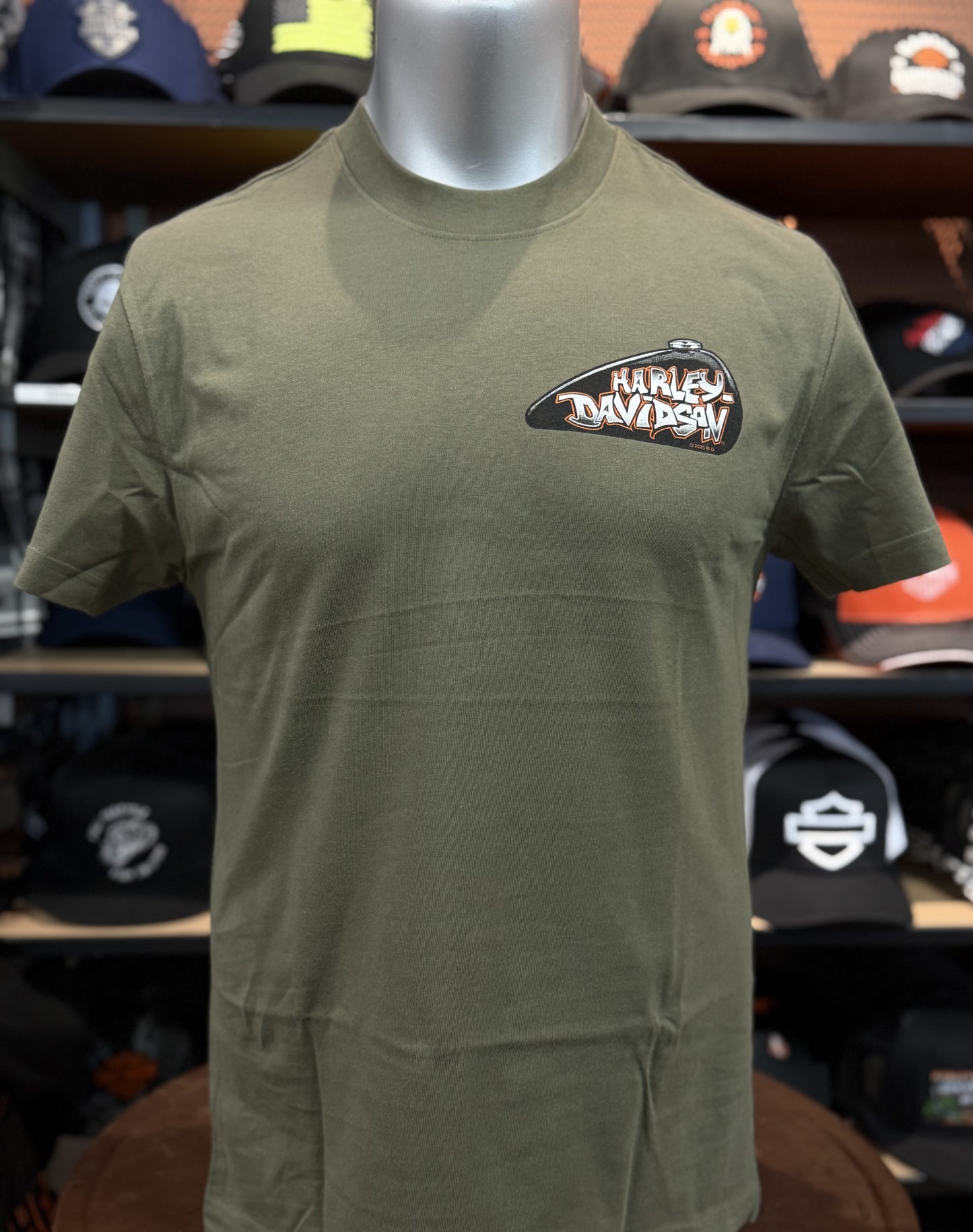 Beach Shack Skull Cap Tee in Grape Leaf