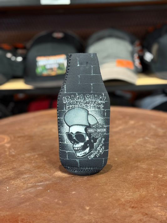 Beach Shack Skull Cap Zip Up Bottle Koozie