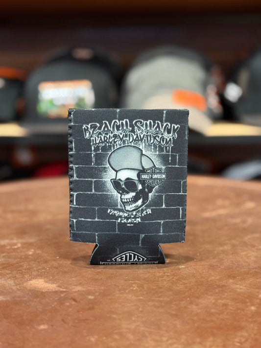Beach Shack Skull Cap Can Koozie