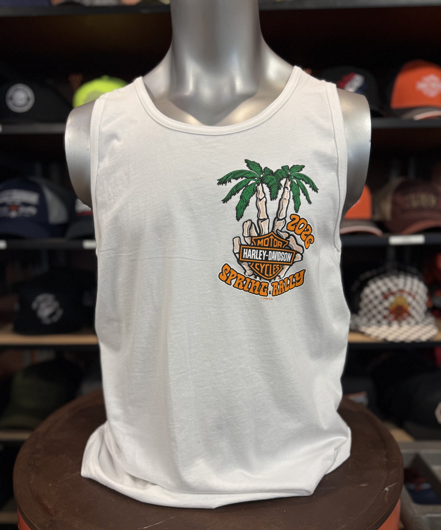 2026 Spring Rally Tank Top in White