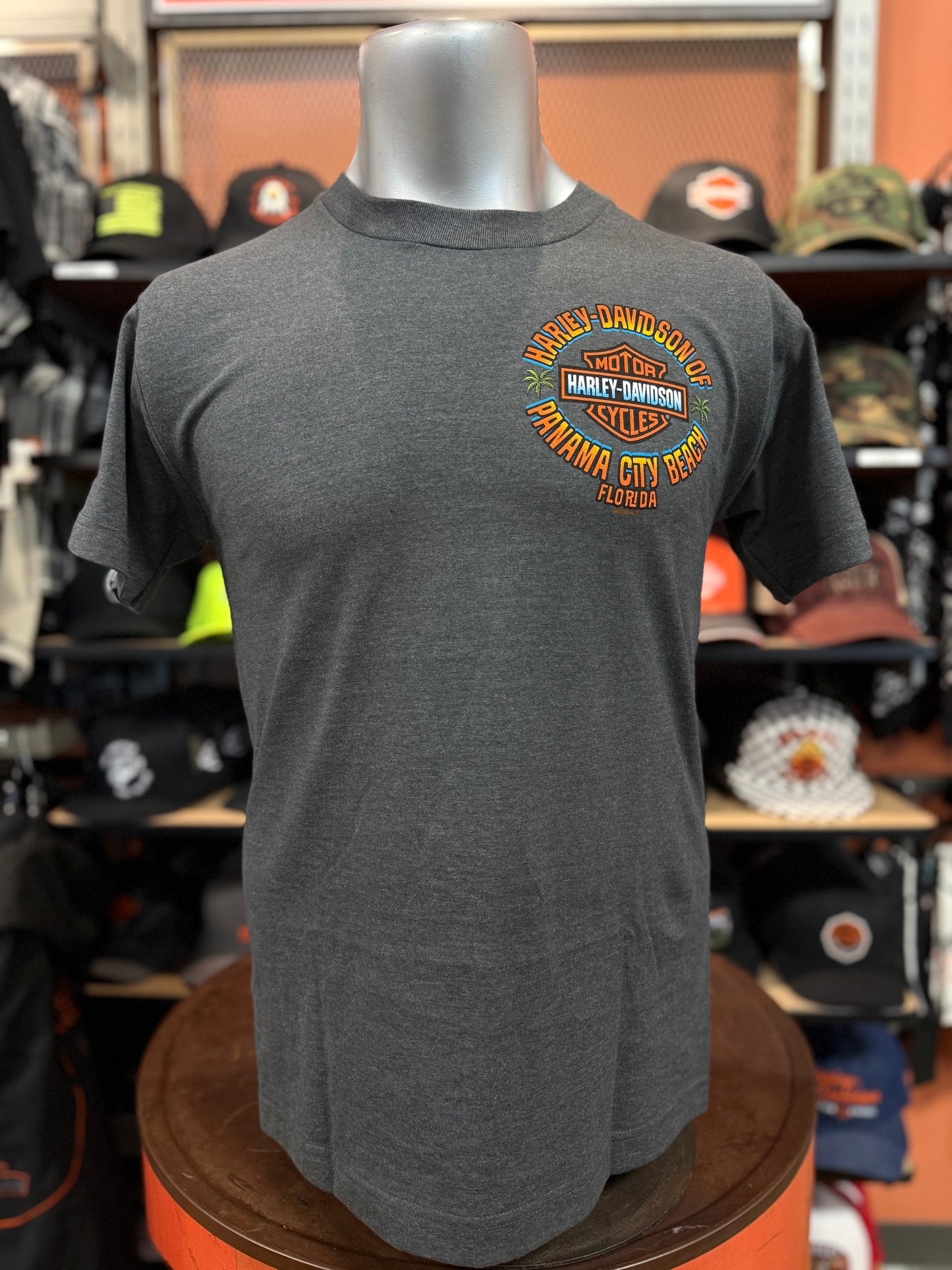 Dealer Short Sleeve Turtle Fink Tee in Charcoal Grey