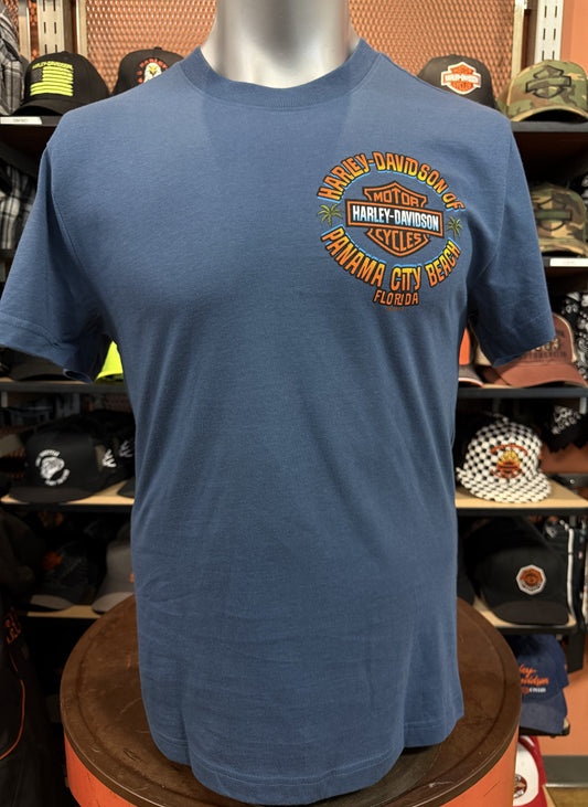 Dealer Short Sleeve Turtle Fink Tee in Ensign Blue