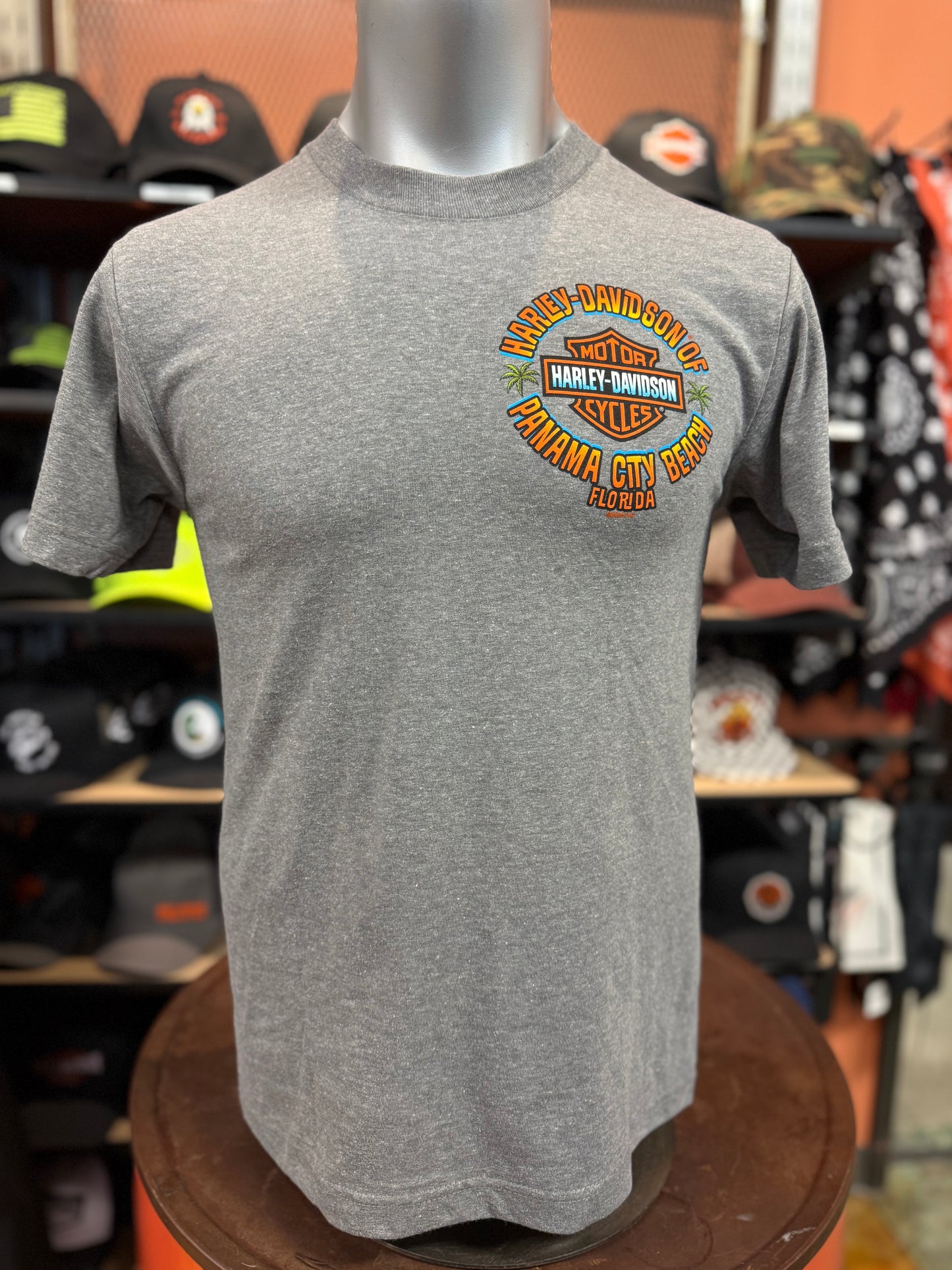 Dealer Short Sleeve Turtle Fink Tee in Medium Grey