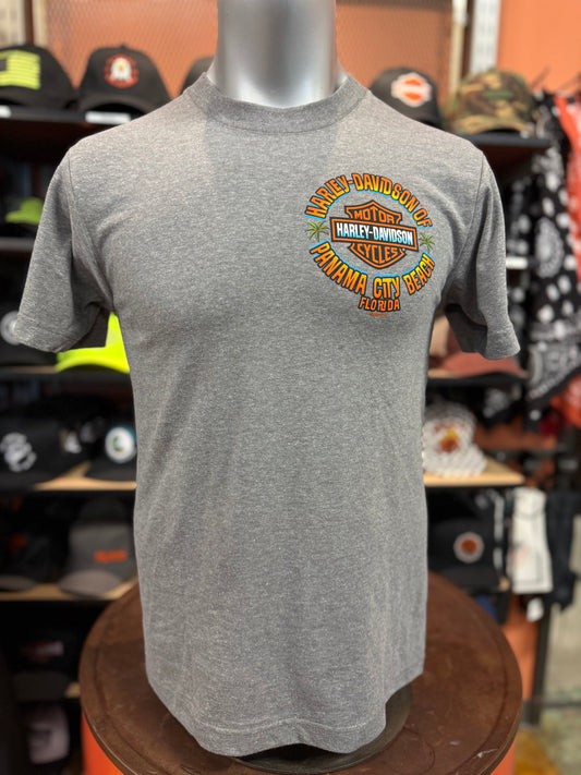 Dealer Short Sleeve Turtle Fink Tee in Medium Grey