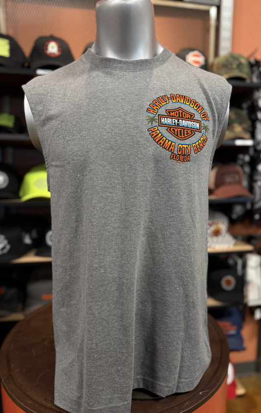Dealer Turtle Fink Sleeveless Tee in Medium Grey