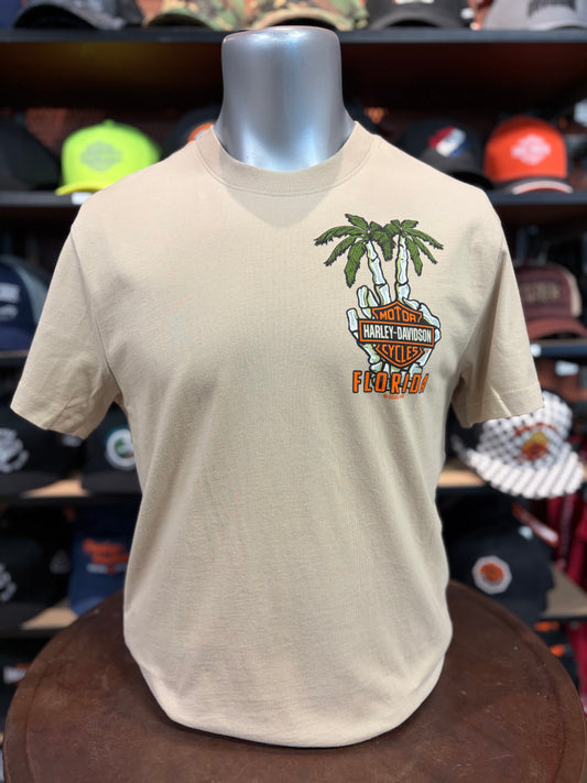 Dealer Men's Wave Skull Short Sleeve in White Pepper